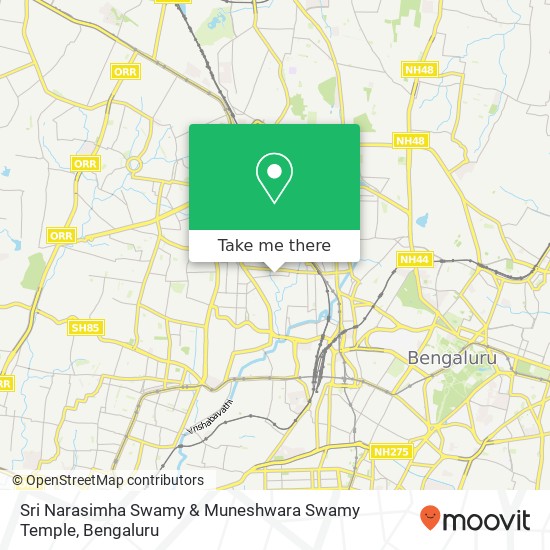 Sri Narasimha Swamy & Muneshwara Swamy Temple map