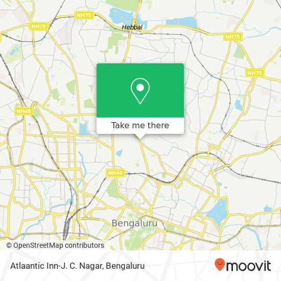 Atlaantic Inn-J. C. Nagar map