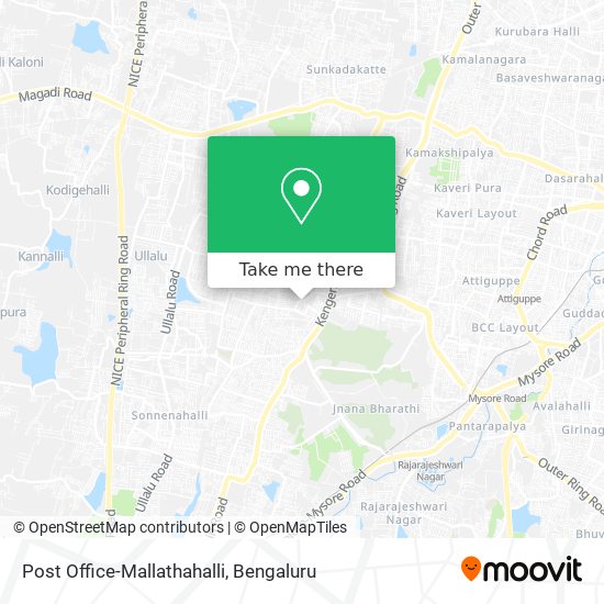 Post Office-Mallathahalli map