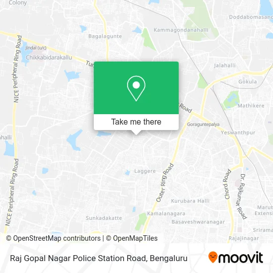 Raj Gopal Nagar Police Station Road map