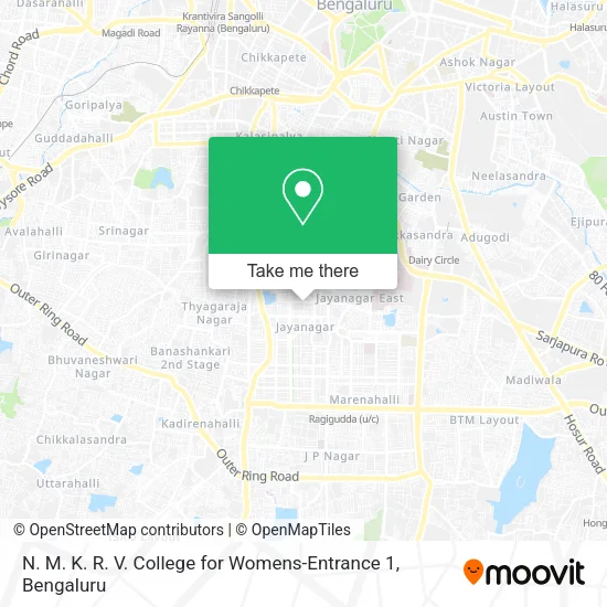 N. M. K. R. V. College for Womens-Entrance 1 map