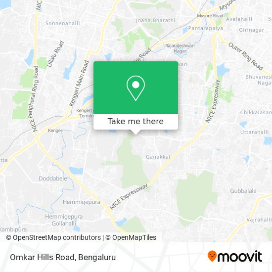 Omkar Hills Road map