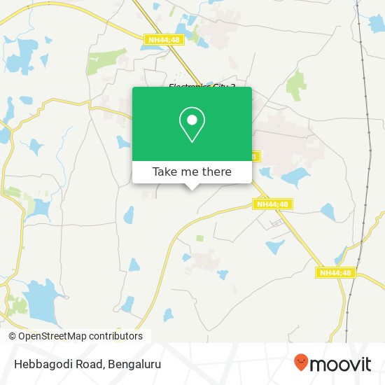 Hebbagodi Road map