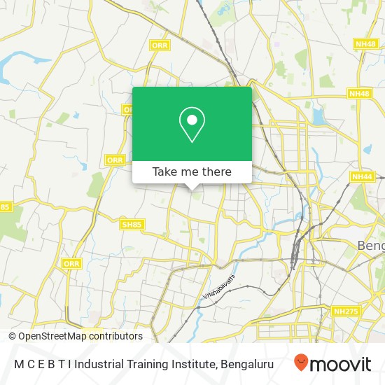 M C E B T I Industrial Training Institute map
