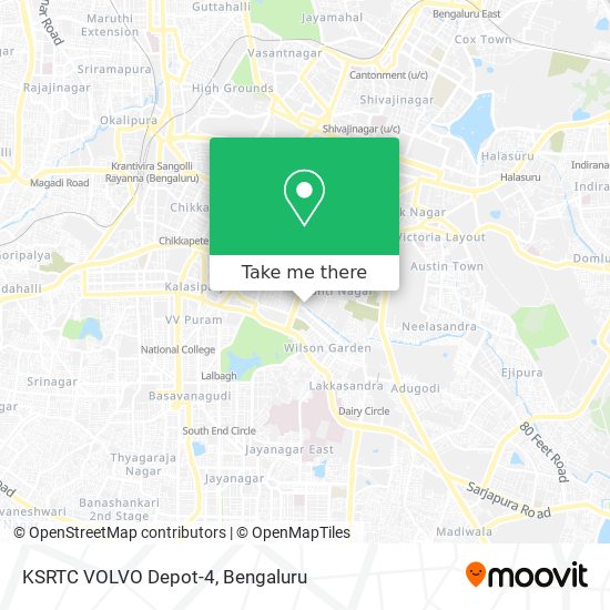KSRTC VOLVO Depot-4 map
