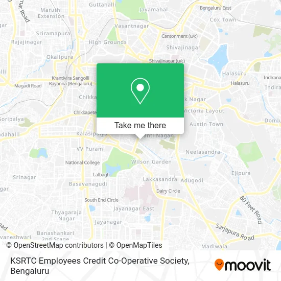 KSRTC Employees Credit Co-Operative Society map