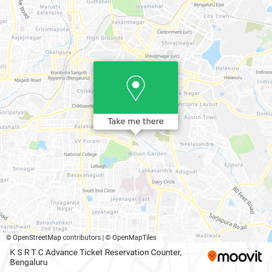 K S R T C Advance Ticket Reservation Counter map