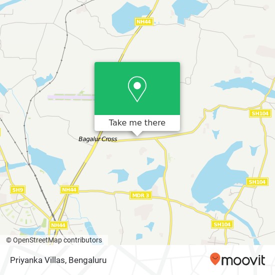 Priyanka Villas map