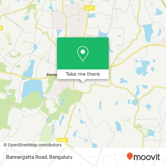 Bannergatta Road map