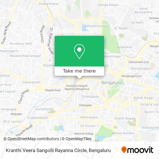 Kranthi Veera Sangolli Rayanna Circle map