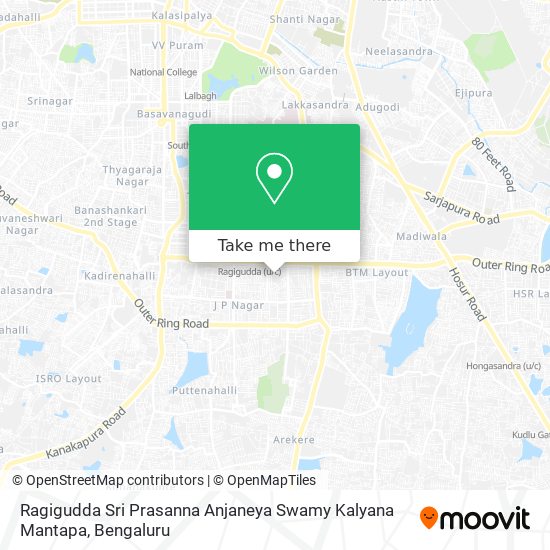 Ragigudda Sri Prasanna Anjaneya Swamy Kalyana Mantapa map