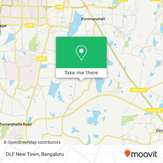 DLF New Town map