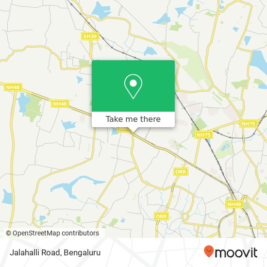 Jalahalli Road map