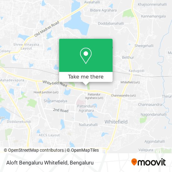 Aloft Bengaluru Whitefield map