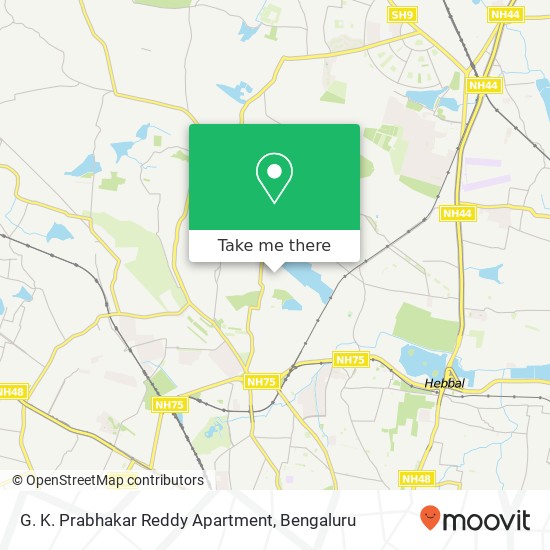 G. K. Prabhakar Reddy Apartment map