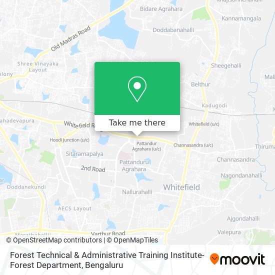 Forest Technical & Administrative Training Institute-Forest Department map