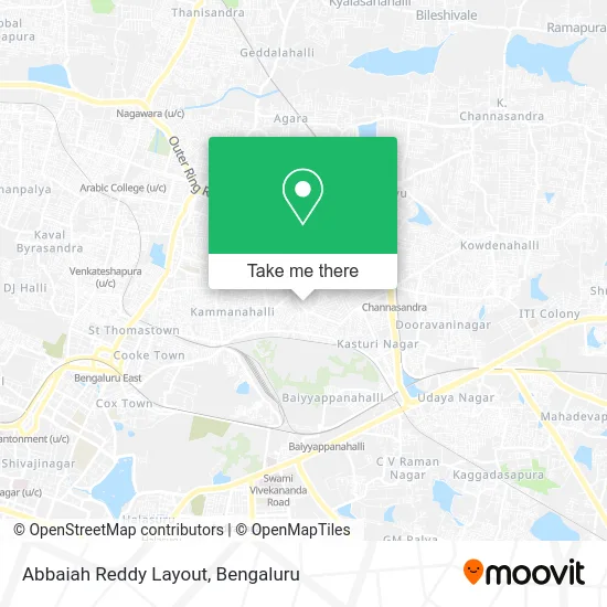 Abbaiah Reddy Layout map