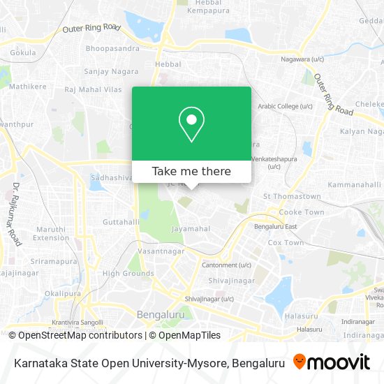 Karnataka State Open University-Mysore map