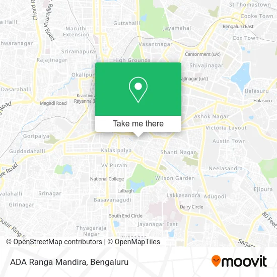 ADA Ranga Mandira map
