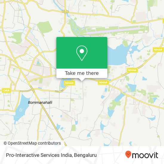 Pro-Interactive Services India map
