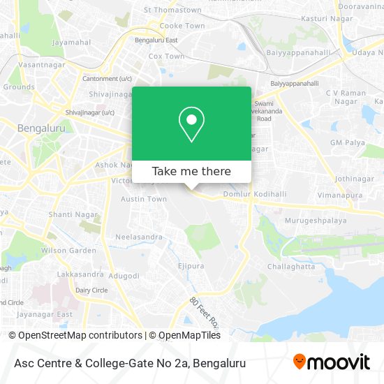 Asc Centre & College-Gate No 2a map