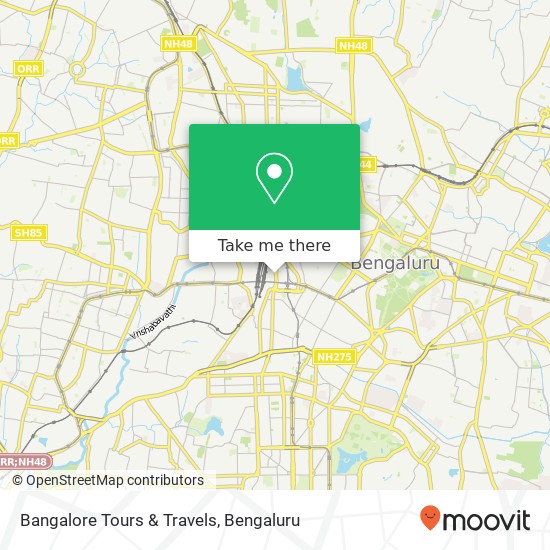 Bangalore Tours & Travels map