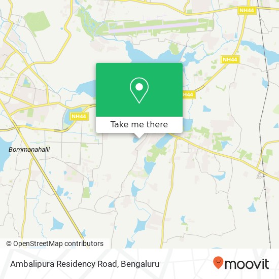Ambalipura Residency Road map
