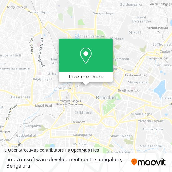amazon software development centre bangalore map