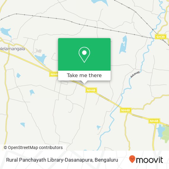Rural Panchayath Library-Dasanapura map