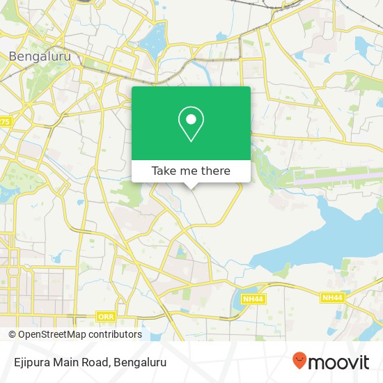 Ejipura Main Road map