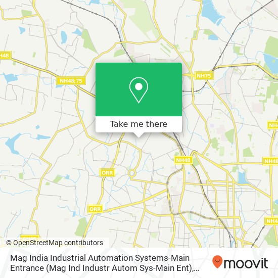Mag India Industrial Automation Systems-Main Entrance (Mag Ind Industr Autom Sys-Main Ent) map