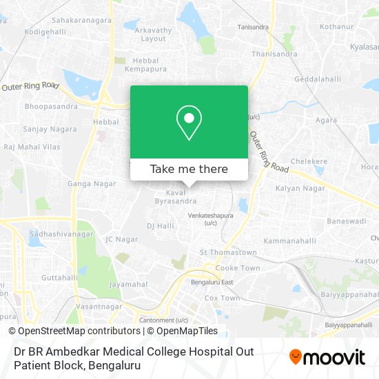 Dr BR Ambedkar Medical College Hospital Out Patient Block map