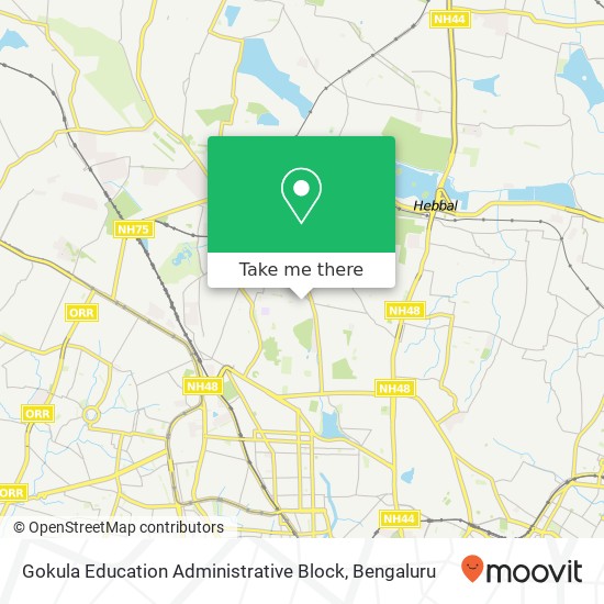 Gokula Education Administrative Block map