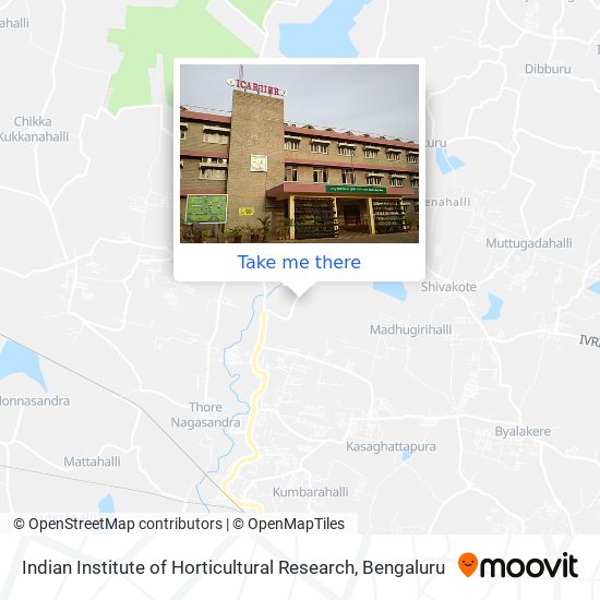 Indian Institute of Horticultural Research map