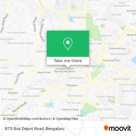 BTS Bus Depot Road map
