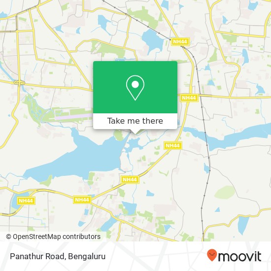 Panathur Road map