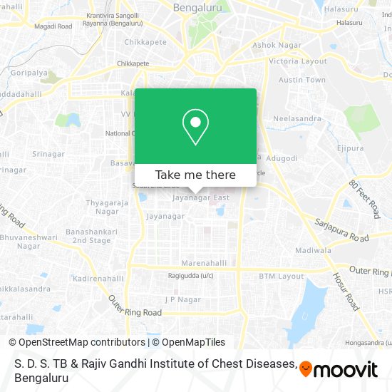 S. D. S. TB & Rajiv Gandhi Institute of Chest Diseases map