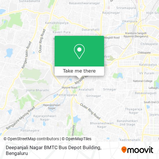 Deepanjali Nagar BMTC Bus Depot Building map