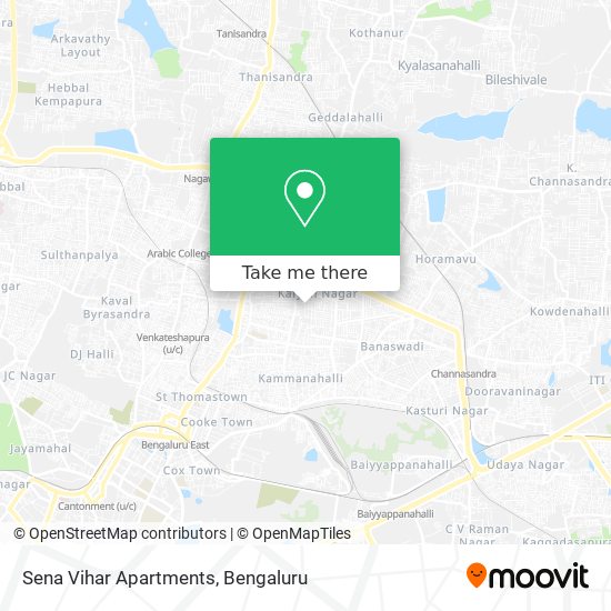 Sena Vihar Apartments map