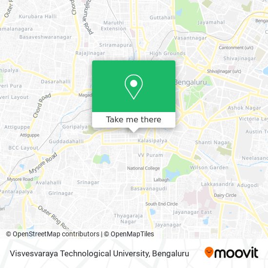 Visvesvaraya Technological University map
