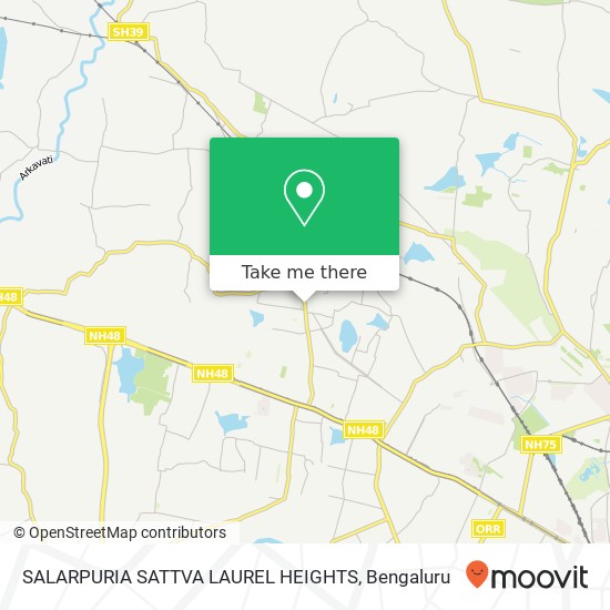 SALARPURIA SATTVA LAUREL HEIGHTS map