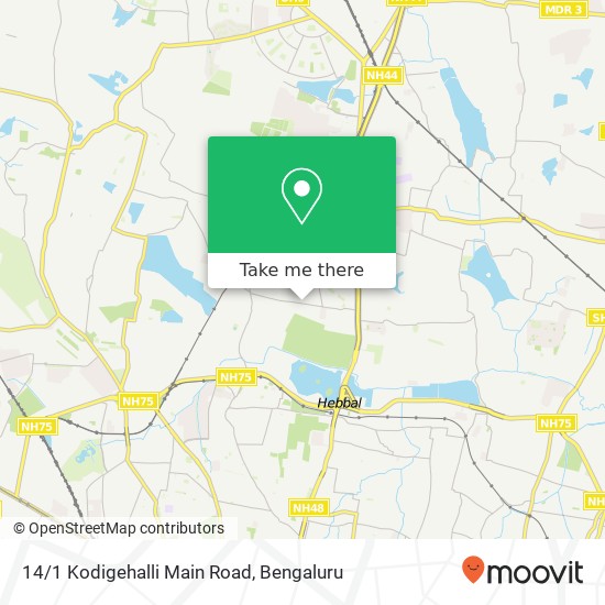 14/1 Kodigehalli Main Road map