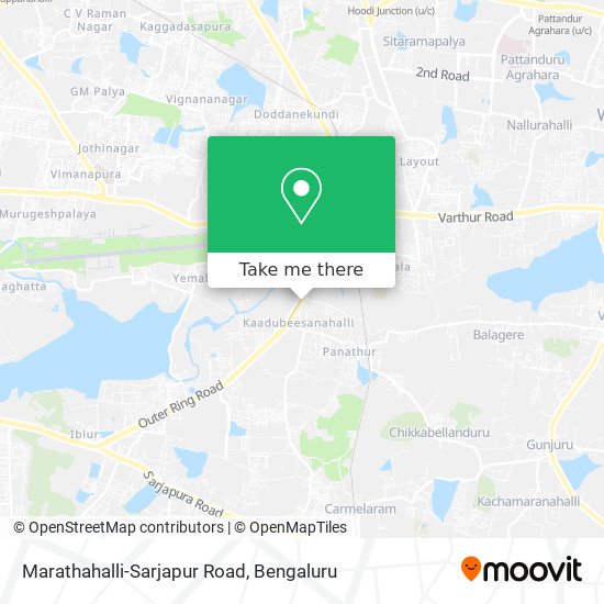 Marathahalli-Sarjapur Road map