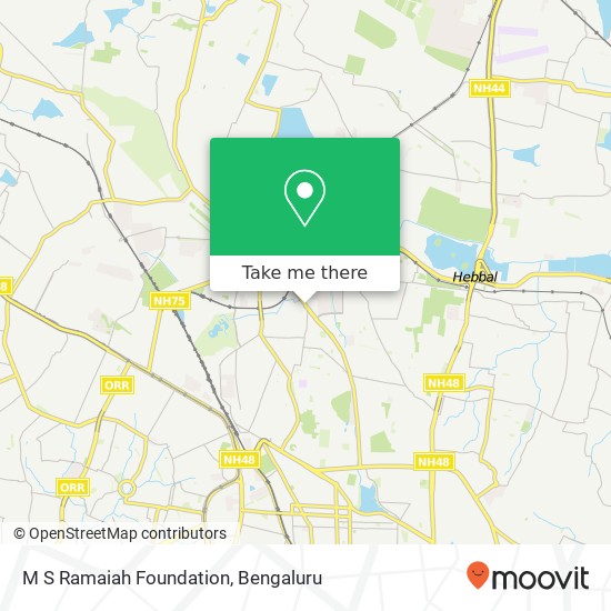 M S Ramaiah Foundation map