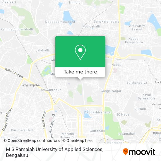 M S Ramaiah University of Applied Sciences map