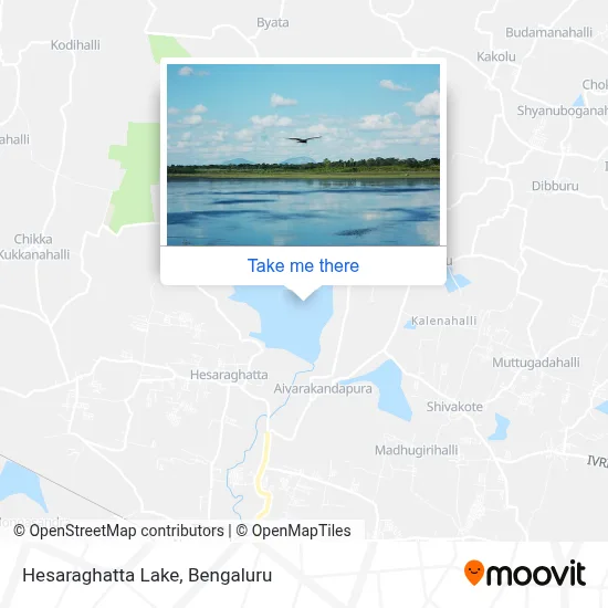 Hesaraghatta Lake map