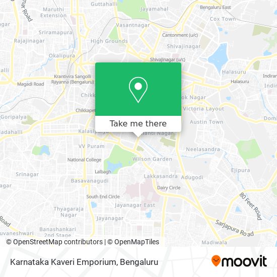 Karnataka Kaveri Emporium map