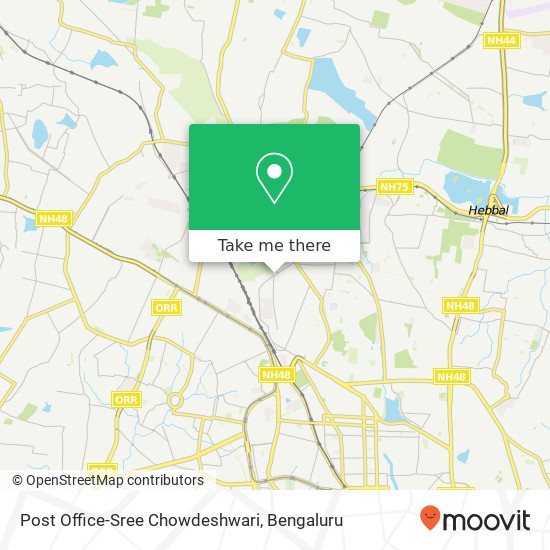 Post Office-Sree Chowdeshwari map