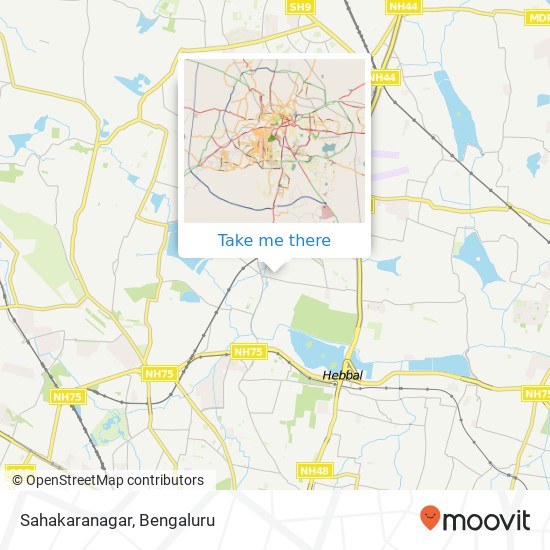 Sahakaranagar map