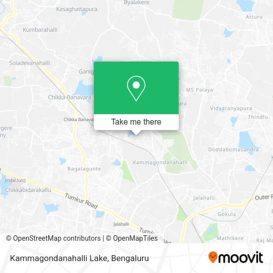 Kammagondanahalli Lake map